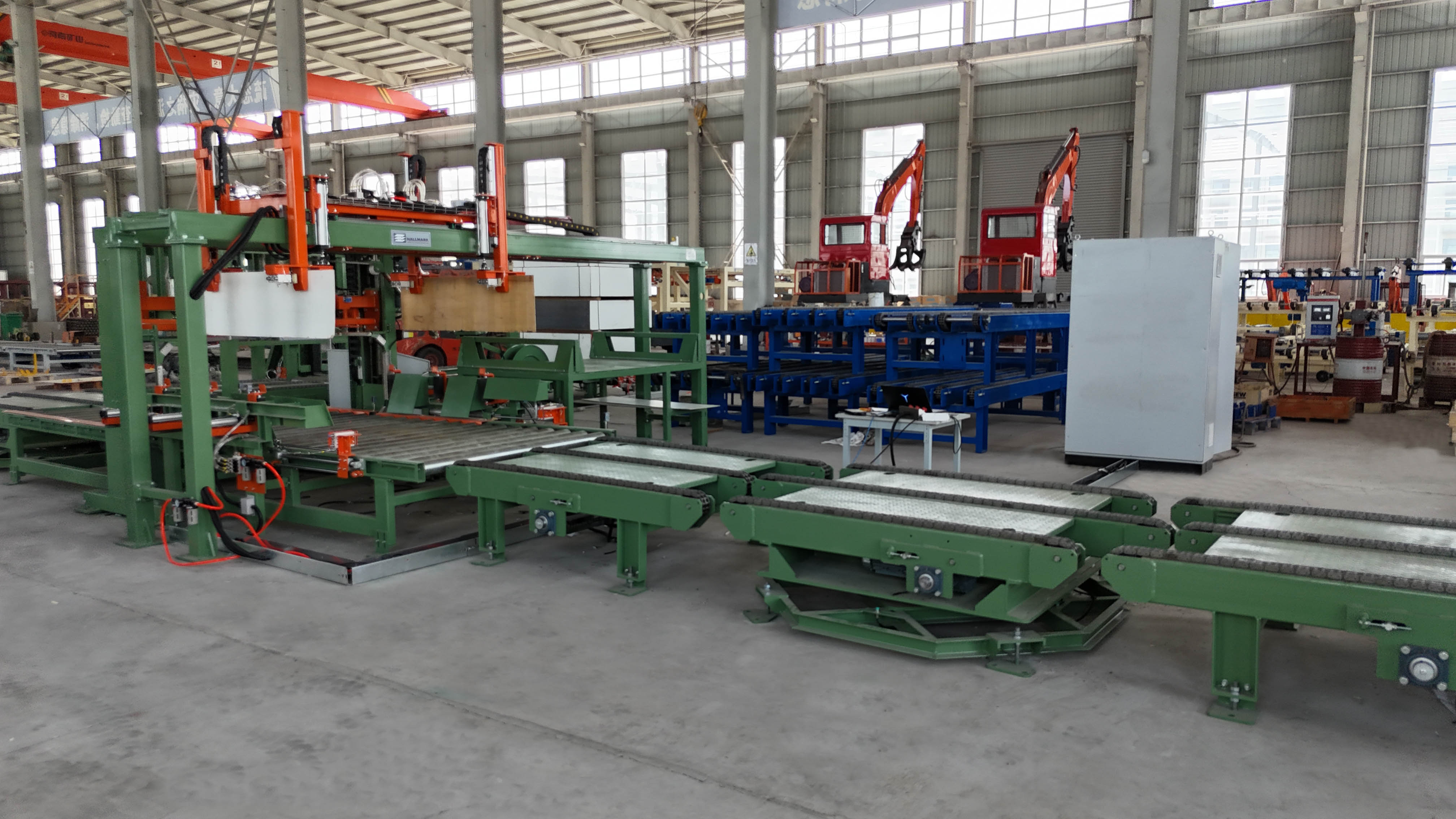 Línea de embalaje automático de tablero de madera contrachapada
