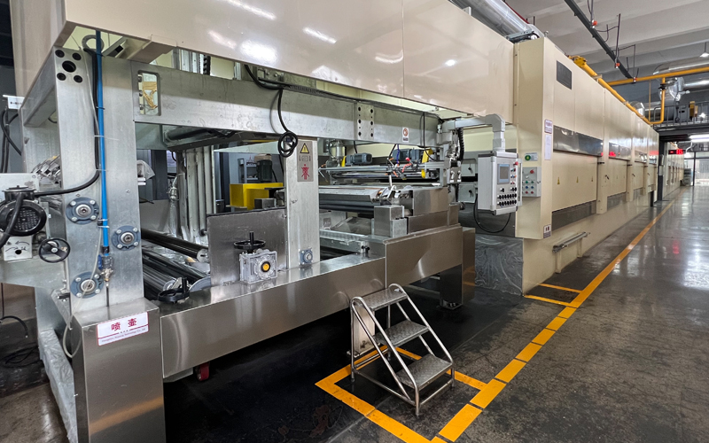 paper impregnation line