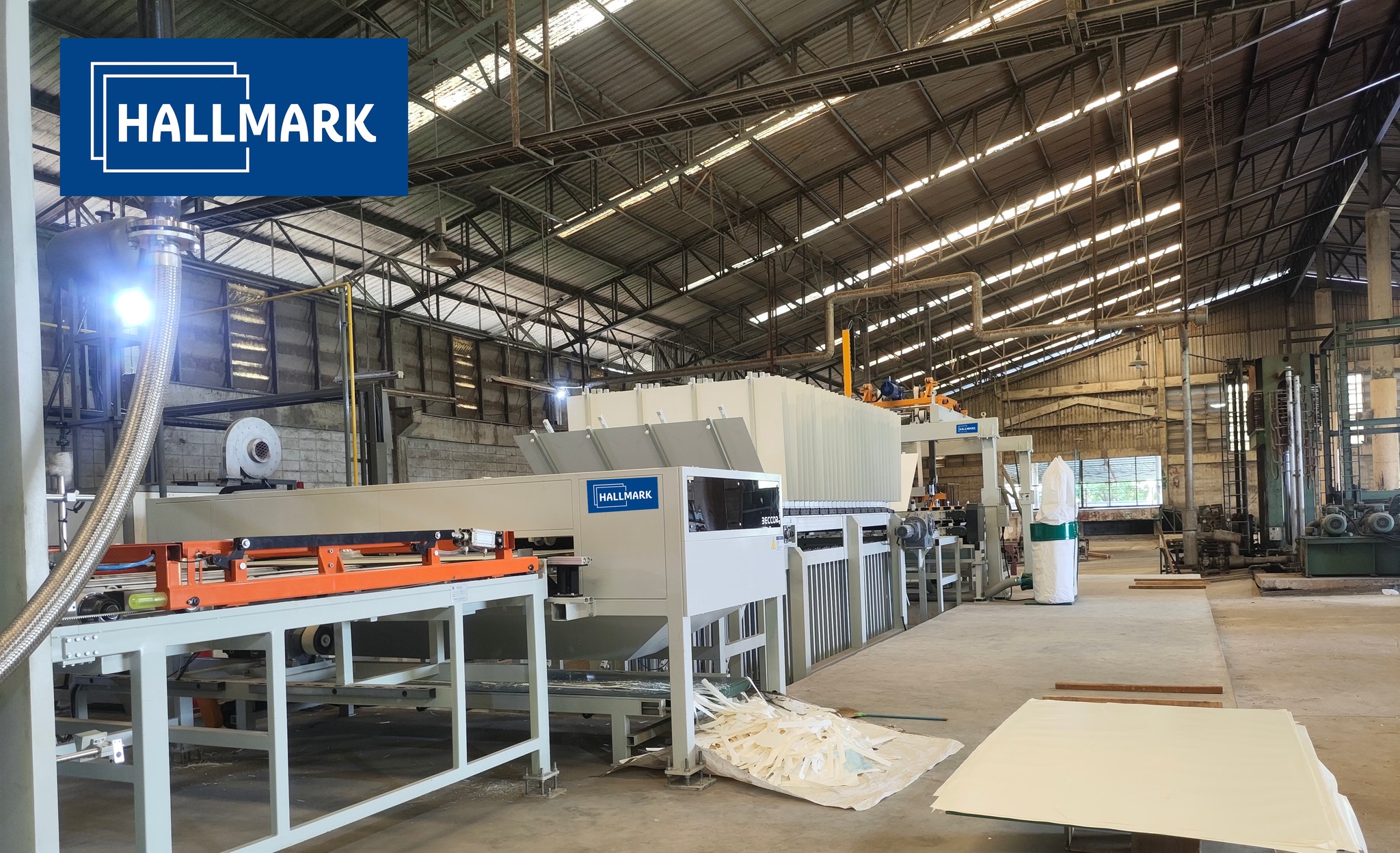 Our Short Cycle Hot Press Line Is Being Installed in A Customer's Factory in Thailand!